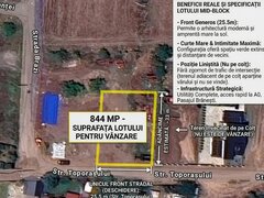 Branesti, 844 mp, deschidere 25 m, investitie sigura